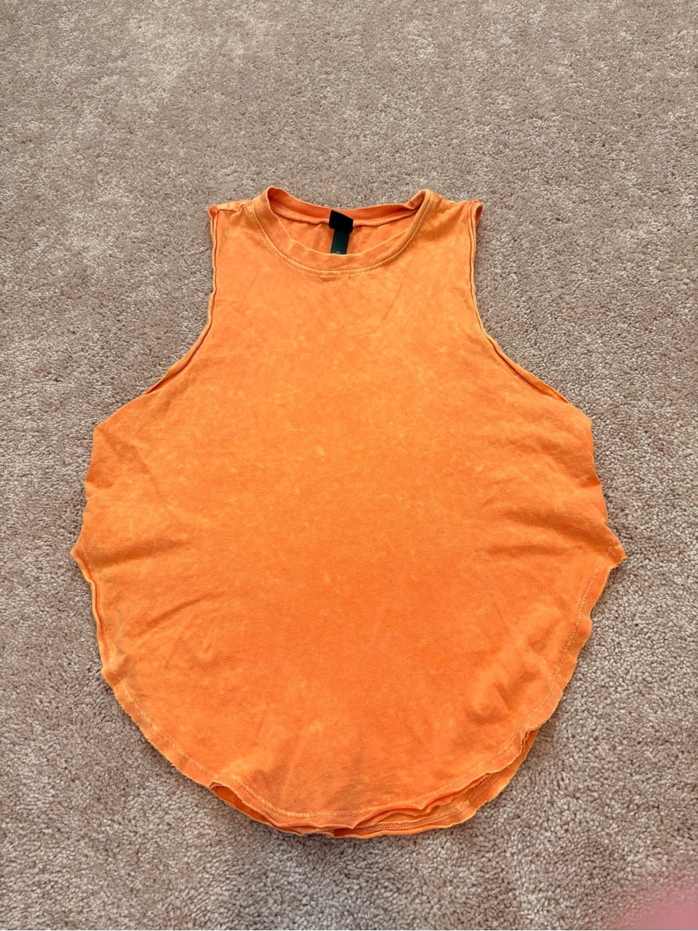 wild fable Orange Scoop Hem Muscle Tank